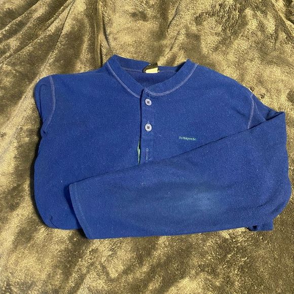 Patagonia Capilene Navy Lightweight Navy Blue Pullover Size medium - Picture 1 of 8